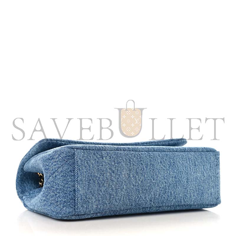 CHANEL DENIM QUILTED EYES ON YOU FLAP BLUE AS6417 (25*15*8cm)